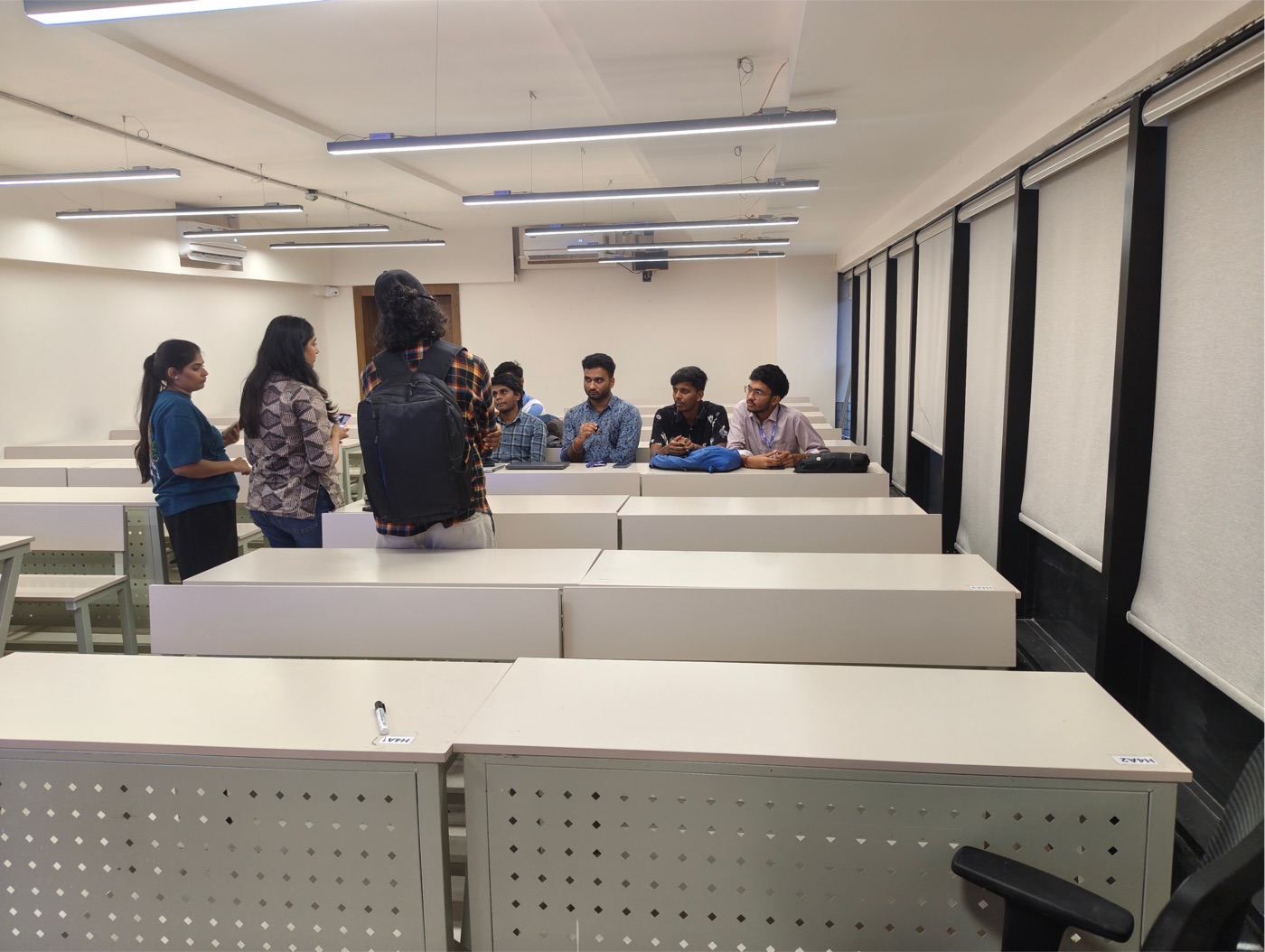 Students and staff at the NxtWave training center